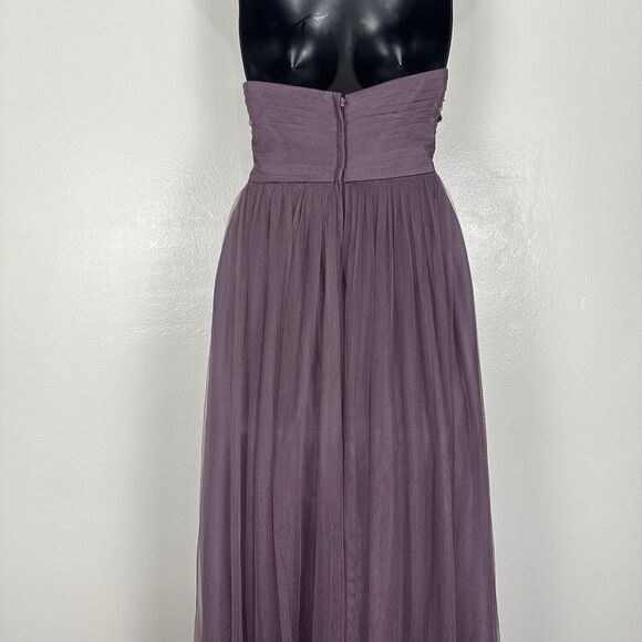 Jenny Yoo Size 12 Anabelle Convertible Tulle Gown Maxi Dress Lilac Dusty Purple - Picture 8 of 12